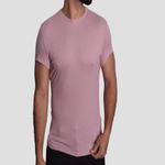 POLO-ACANALADO-MANGA-CORTA-CUELLO-REDONDO---ROSA