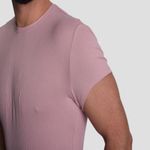 POLO-ACANALADO-MANGA-CORTA-CUELLO-REDONDO---ROSA