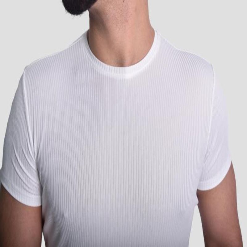 POLO-ACANALADO-MANGA-CORTA-CUELLO-REDONDO---MARFIL