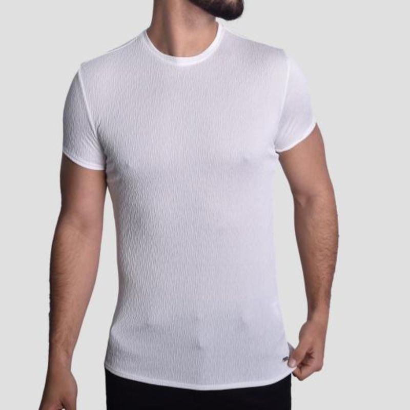 POLO-ACANALADO-MANGA-CORTA-CUELLO-REDONDO---MARFIL