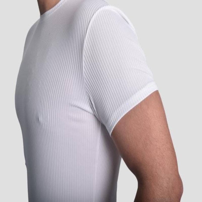POLO-ACANALADO-MANGA-CORTA-CUELLO-REDONDO---MARFIL