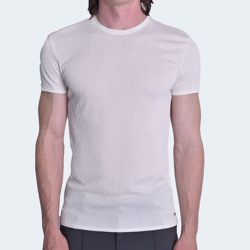 POLO-JACQUARD-MANGA-CORTA-CUELLO-REDONDO---MARFIL