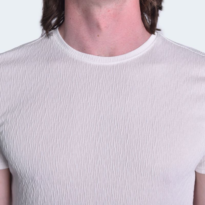 POLO-JACQUARD-MANGA-CORTA-CUELLO-REDONDO---MARFIL