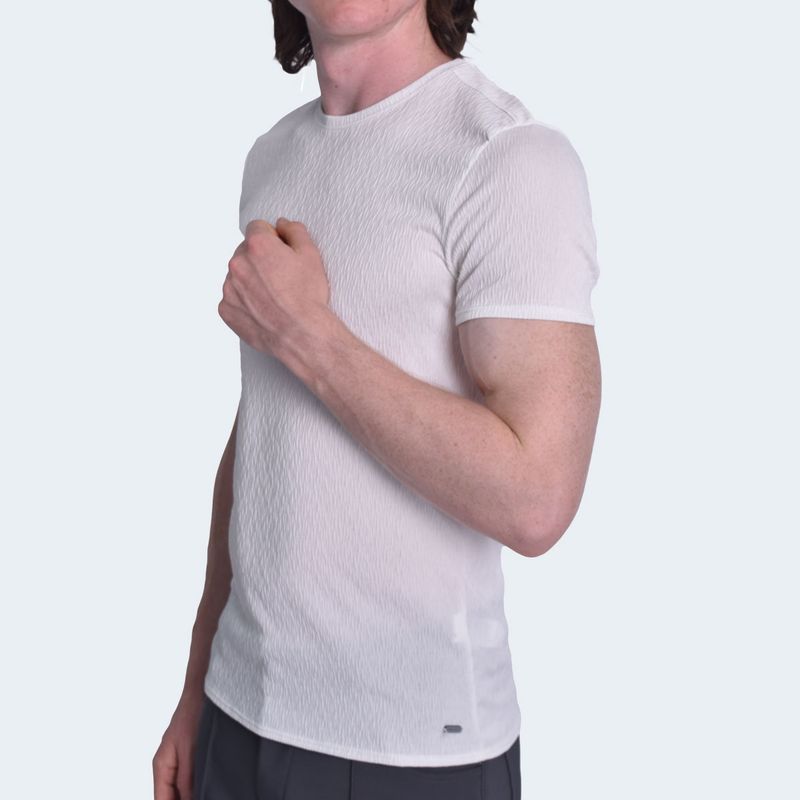 POLO-JACQUARD-MANGA-CORTA-CUELLO-REDONDO---MARFIL