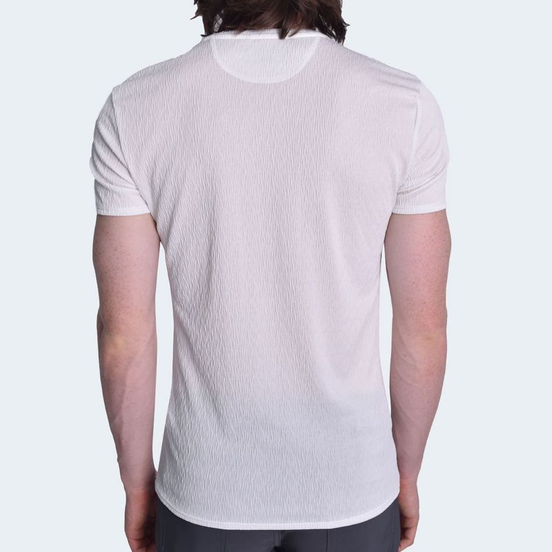 POLO-JACQUARD-MANGA-CORTA-CUELLO-REDONDO---MARFIL