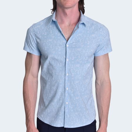CAMISA MANGA CORTA PERFECT FIT - SKY