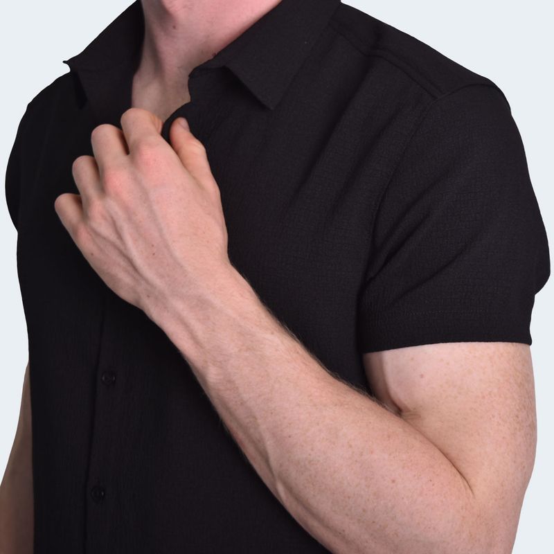 CAMISA-MANGA-CORTA-PERFECT-FIT---NEGRO