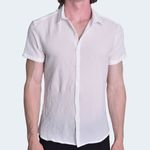 CAMISAMANGACORTAPERFECTFITMARFIL