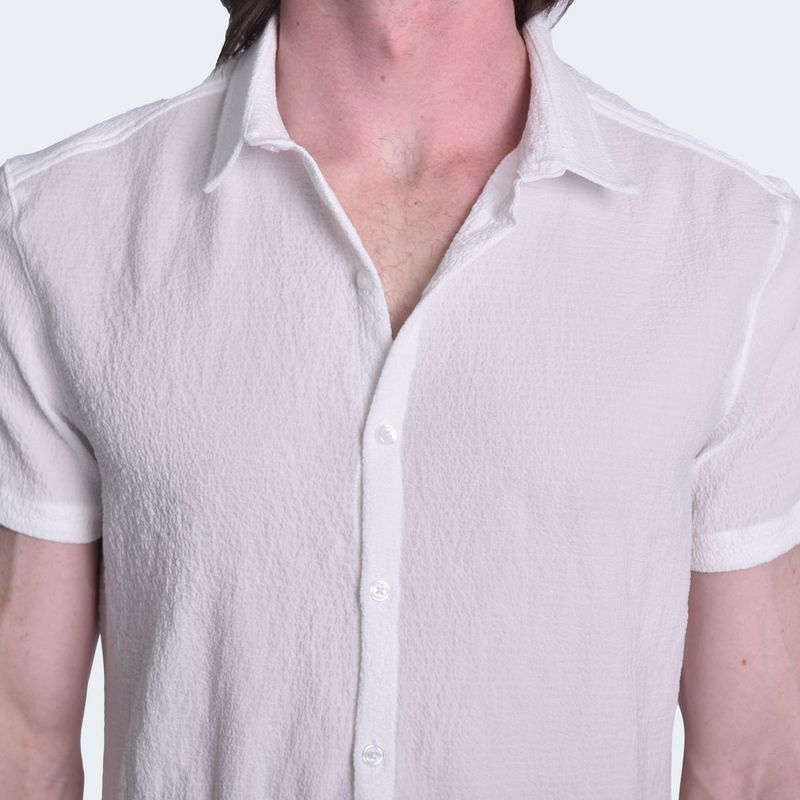 CAMISAMANGACORTAPERFECTFITMARFIL