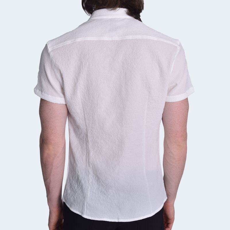 CAMISAMANGACORTAPERFECTFITMARFIL