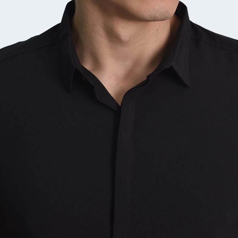 CAMISA-MANGA-CORTA-PERFECT-FIT---NEGRO