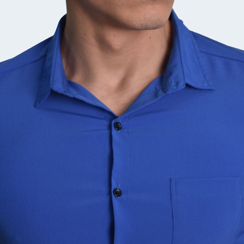 CAMISA-MANGA-CORTA-PERFECT-FIT---AZUL