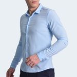 CAMISAMANGALARGAPERFECTFITSKYBLUE