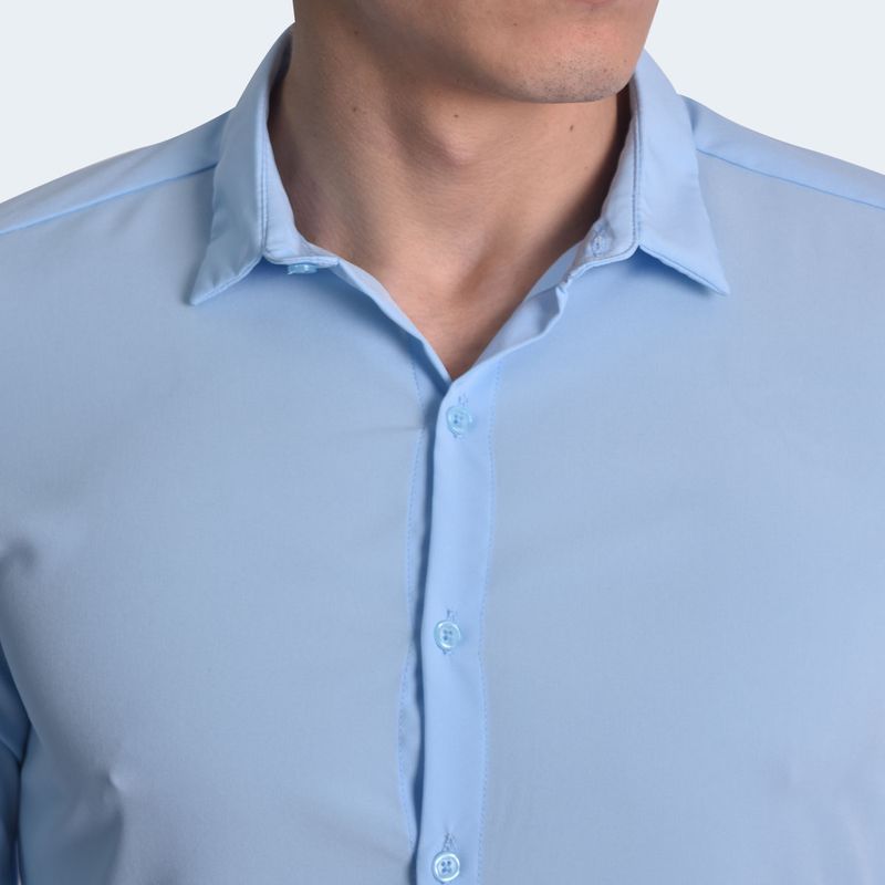 CAMISAMANGALARGAPERFECTFITSKYBLUE