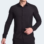 CAMISA MANGA LARGA PERFECT FIT - NEGRO