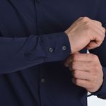 CAMISAMANGALARGAPERFECTFITAZUL