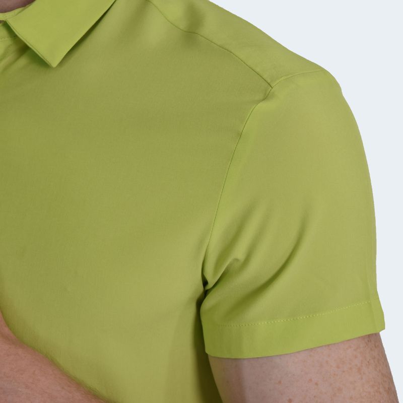 CAMISA-MANGA-CORTA-EN-TEGIDO-ESPECIAL-PERFECT-FIT---LIME