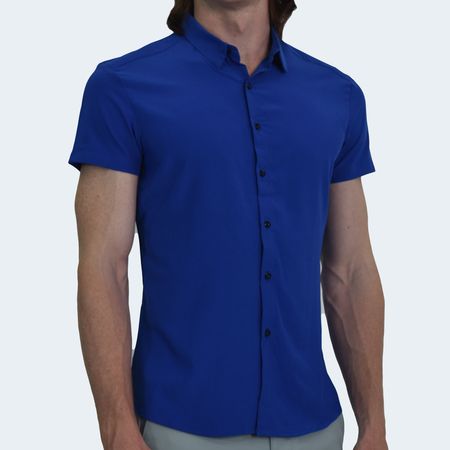 CAMISA MANGA CORTA PERFECT FIT - BLUE