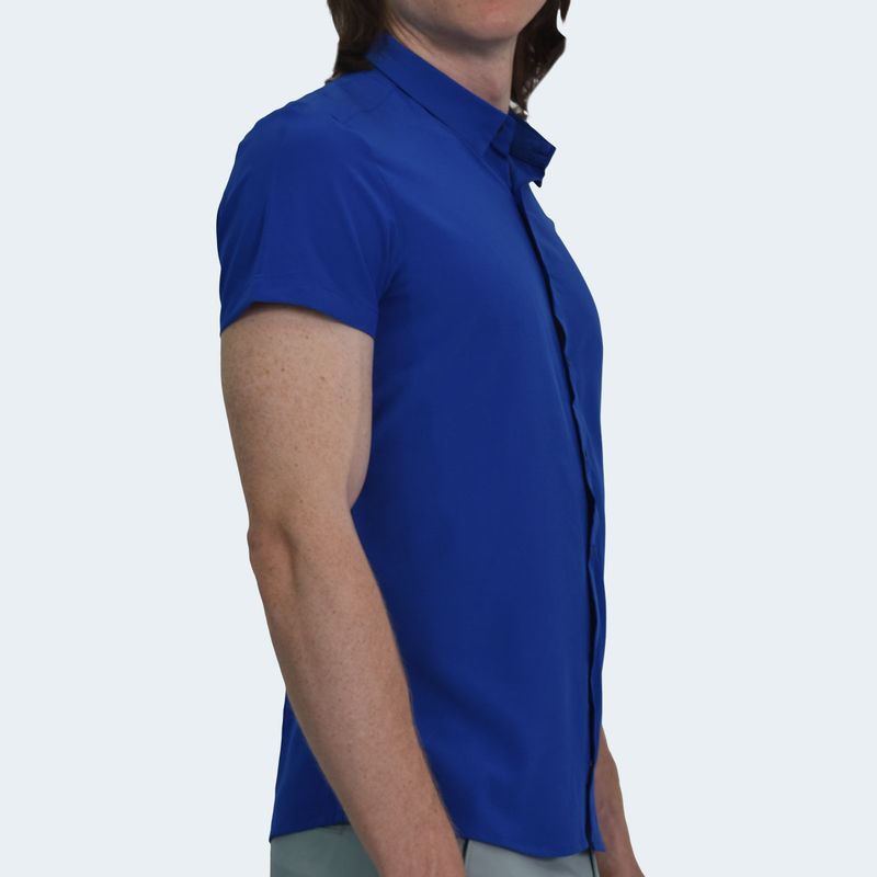 CAMISA-MANGA-CORTA-EN-TEGIDO-ESPECIAL-PERFECT-FIT---BLUE