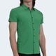 CAMISAMANGACORTATEGIDOESPECIALPERFECTFITGREEN