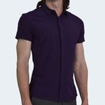 CAMISA-MANGA-CORTA-TEGIDO-ESPECIAL-PERFECT-FIT---PURPLE