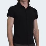 CAMISA-MANGA-CORTA-TEGIDO-ESPECIAL-PERFECT-FIT---NEGRO