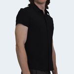 CAMISA-MANGA-CORTA-TEGIDO-ESPECIAL-PERFECT-FIT---NEGRO