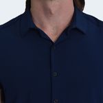 CAMISAMANGACORTATEGIDOESPECIALPERFECTFITAZUL