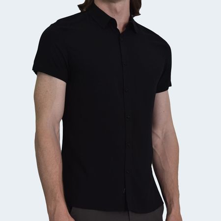 CAMISA MANGA CORTA PERFECT FIT - NEGRO