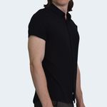 CAMISA-MANGA-CORTA-TEGIDO-ESPECIAL-PERFECT-FIT---NEGRO