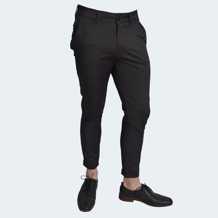PANTALON SATINADO TOBILLERO - PLOMO