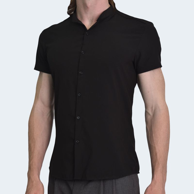 CAMISA-PERFECT-FIT-TEJIDO-ESPECIAL---NEGROCAMISA-PERFECT-FIT-TEJIDO-ESPECIAL---NEGRO