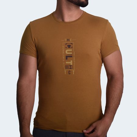 POLO CUELLO REDONDO PERFECT FIT - CAMELL