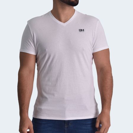 POLO CUELLO V PERFECT FIT - BLANCO
