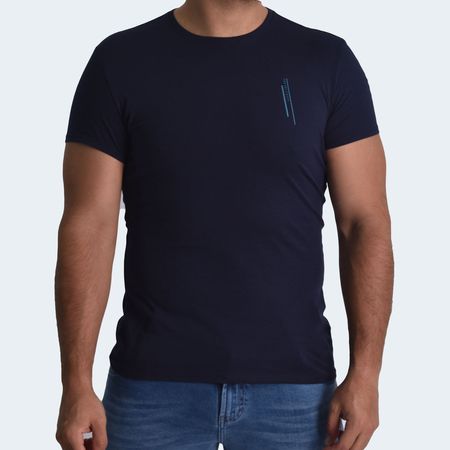 POLO CUELLO REDONDO PERFECT FIT - AZUL NOCHE
