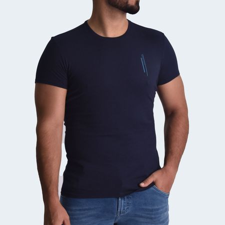POLO CUELLO REDONDO PERFECT FIT - AZUL NOCHE