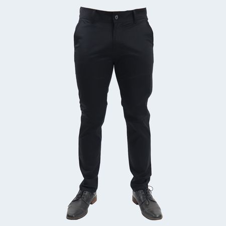 PANTALON SEMIPITILLO SATINADO - NEGRO