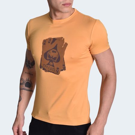 Polo Cuello Redondo Manga Corta - CAMELL