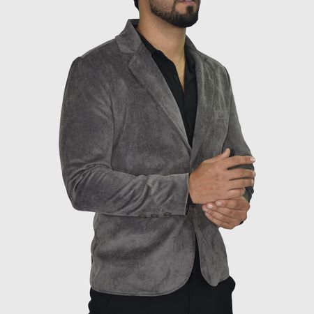 Blazer de corduroy con forro piel de bison– estilo sofisticado para eventos o días elegantes - CASTOR