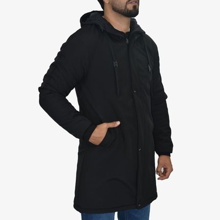Parka Oversize Impermeable con Forro Acolchado – Edición Especial, Resistente al Viento y Lluvia - NEGRO