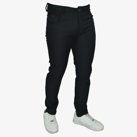 Pantalón Semi Pitillo Smart Fabric – Tejido Tecnológico Impermeable con Protección UV - NEGRO