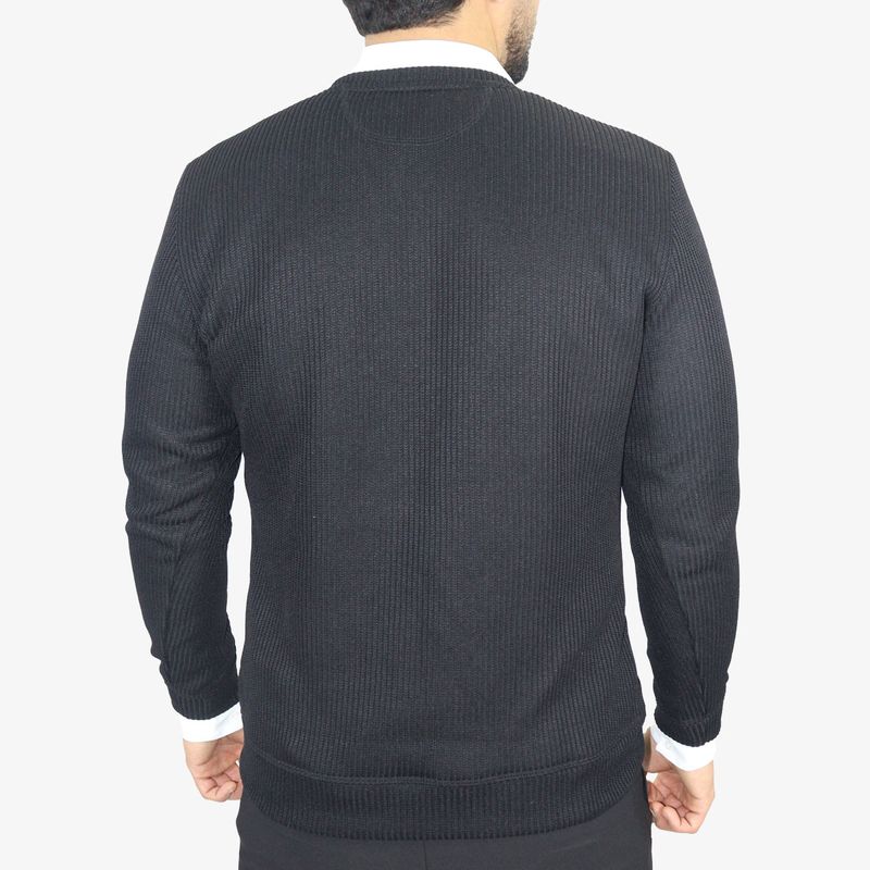 Suéter Cuello V Signature – Tejido Tecnológico Termorregulable y Ultra  Confort NEGRO