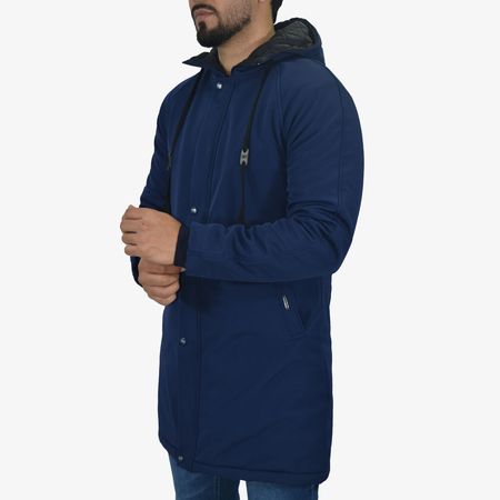 Parka Oversize Impermeable con Forro Acolchado – Edición Especial, Resistente al Viento y Lluvia - AZUL