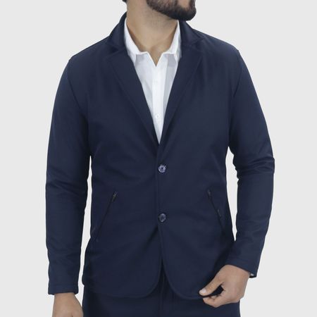Blazer impermeable Smart Fabric Signature | Tecnología funcional | Perfect Fit para días impredecibles - AZUL