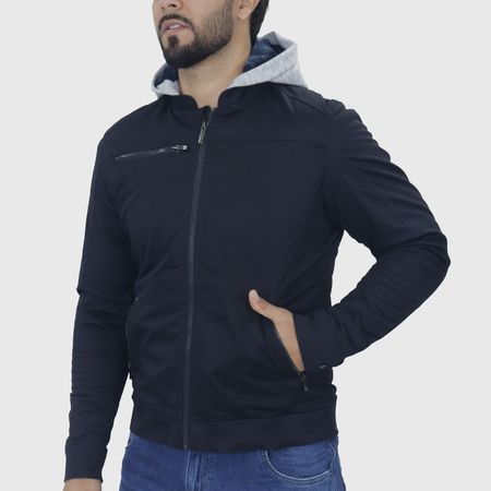 Casaca  de drill Signature | Forro térmico interior | Entalle Perfect Fit - AZUL NOCHE