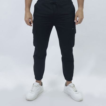Jogger de drill Liberty | Perfect Fit | Diseño utilitario y confort - NEGRO
