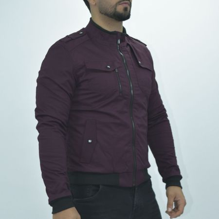 Casaca Drill con Forro Tacto Piel - BURGUNDY