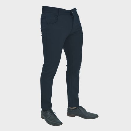 Pantalon semi pitillo Perfect Fit super flex - AZUL