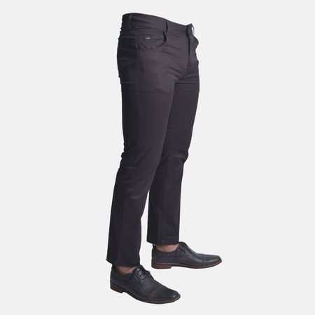 Pantalon drill entubado Confort Signature - PLOMO