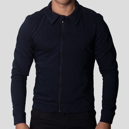 Casaca Semi Formal con Cuello Camisero | Perfect Fit | Super flex